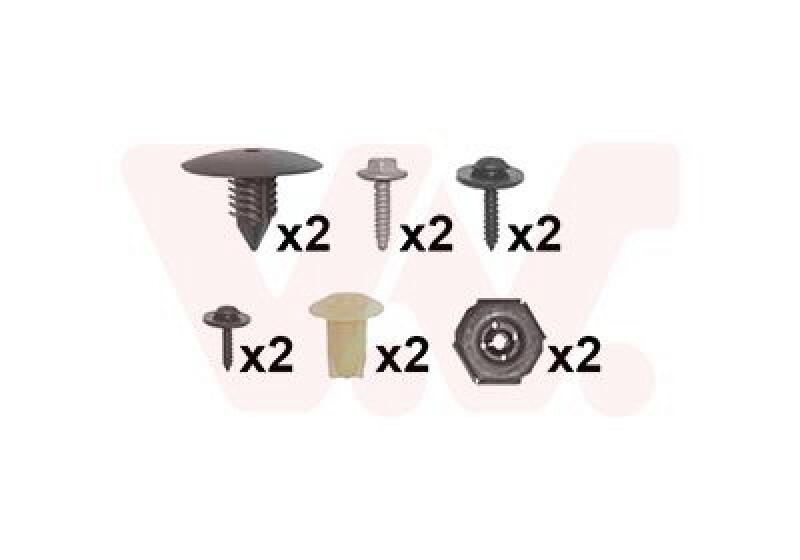 VAN WEZEL Mounting Kit, bumper