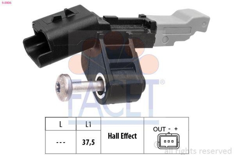 FACET Sensor, crankshaft pulse OE Equivalent