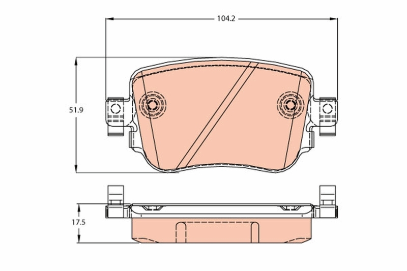 TRW Brake Pad Set, disc brake COTEC