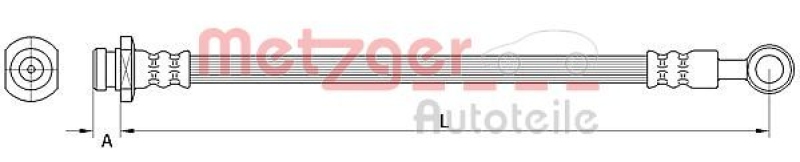METZGER Bremsschlauch 4111549