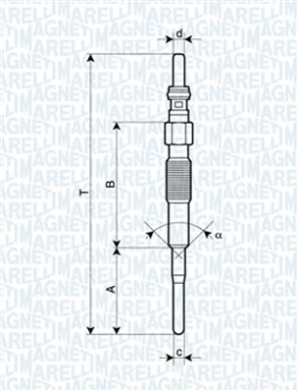 MAGNETI MARELLI Glühkerze
