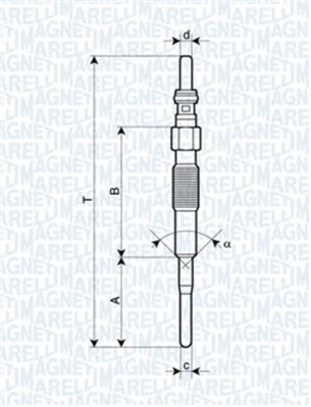 MAGNETI MARELLI Glühkerze