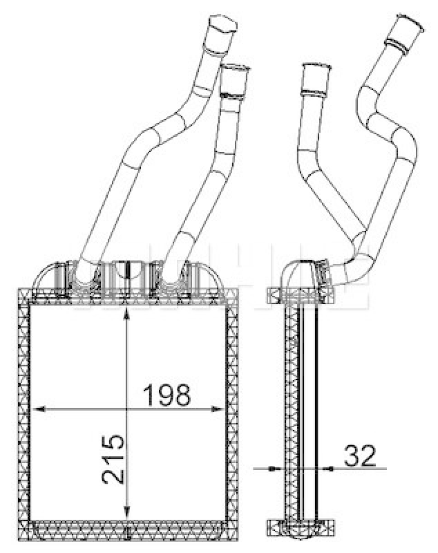 MAHLE W&auml;rmetauscher, Innenraumheizung BEHR