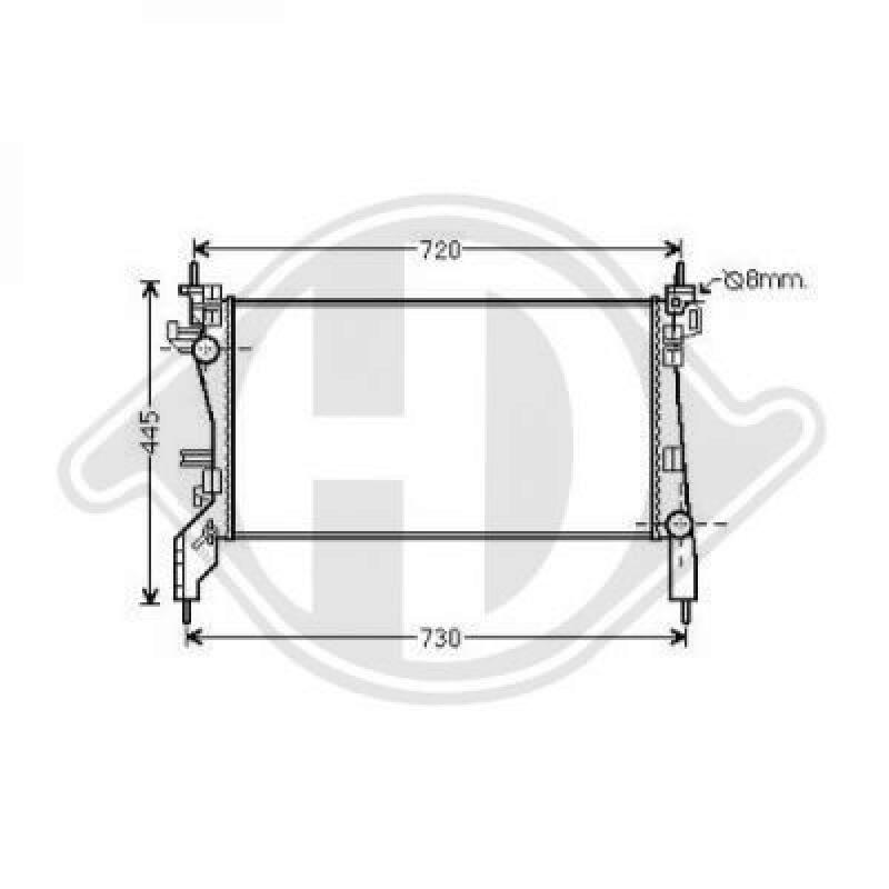 DIEDERICHS Radiator, engine cooling DIEDERICHS Climate