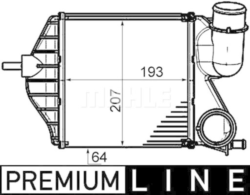 MAHLE Ladeluftk&uuml;hler BEHR *** PREMIUM LINE *** CI 459 000P