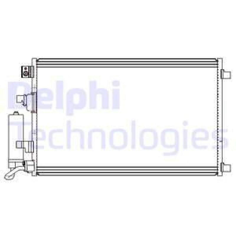 DELPHI Condenser, air conditioning