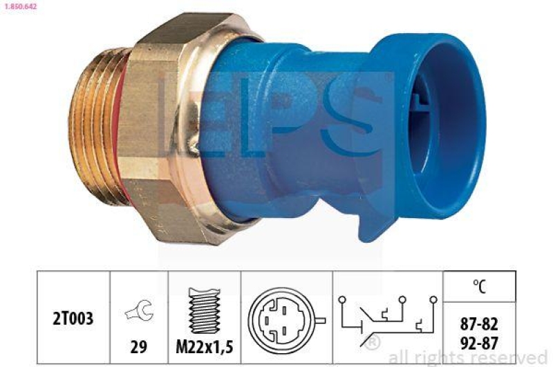 EPS Temperaturschalter, Kühlerlüfter Made in Italy - OE Equivalent