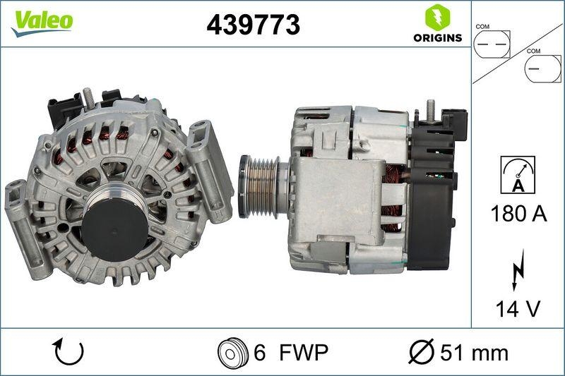 VALEO Generator VALEO ORIGINS - NEW O.E. TECHNOLOGIE 439773