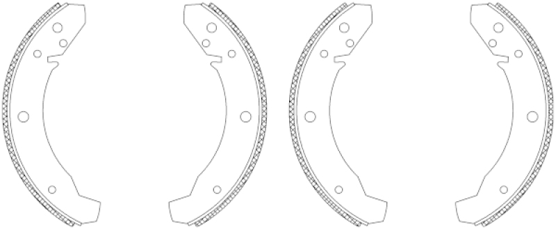HELLA Brake Shoe Set Shoe Kit