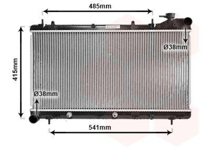 VAN WEZEL Radiator, engine cooling