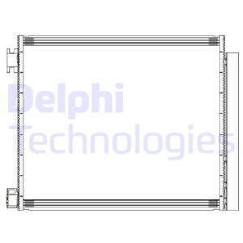DELPHI Condenser, air conditioning