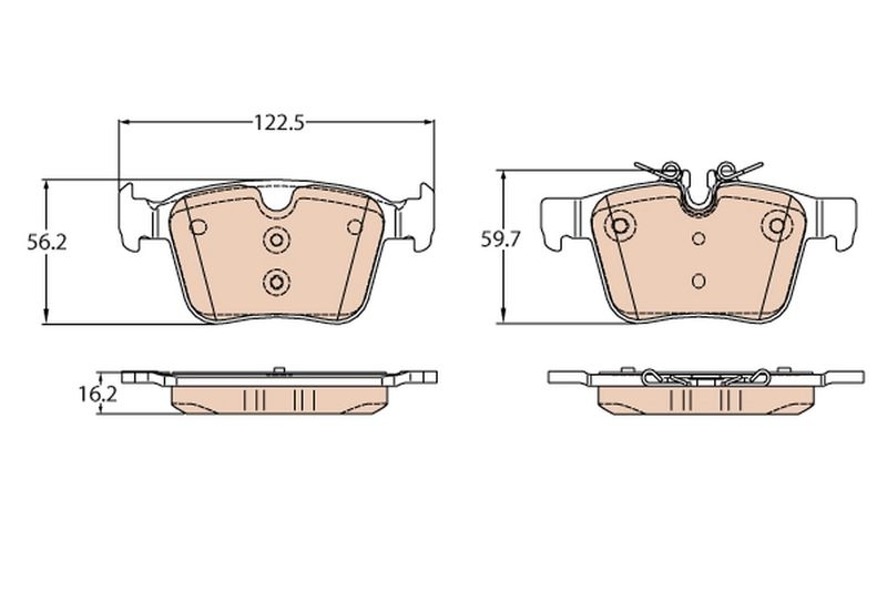 TRW Brake Pad Set, disc brake