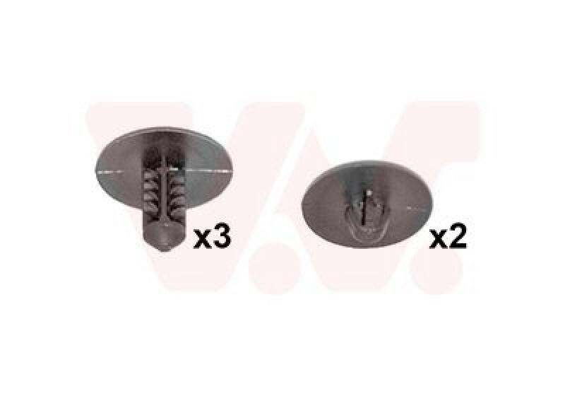 VAN WEZEL Mounting Kit, bonnet