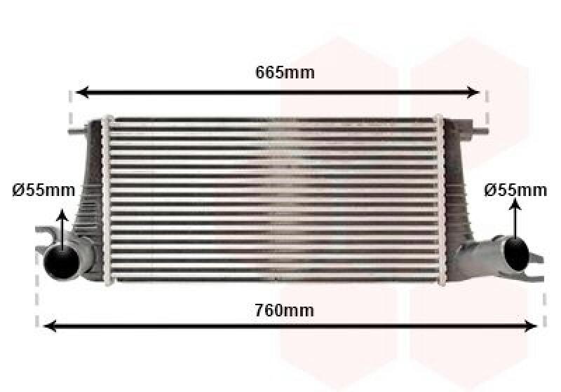 VAN WEZEL Intercooler, charger