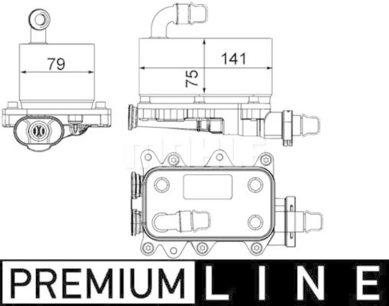 MAHLE Oil Cooler, automatic transmission BEHR *** PREMIUM LINE ***