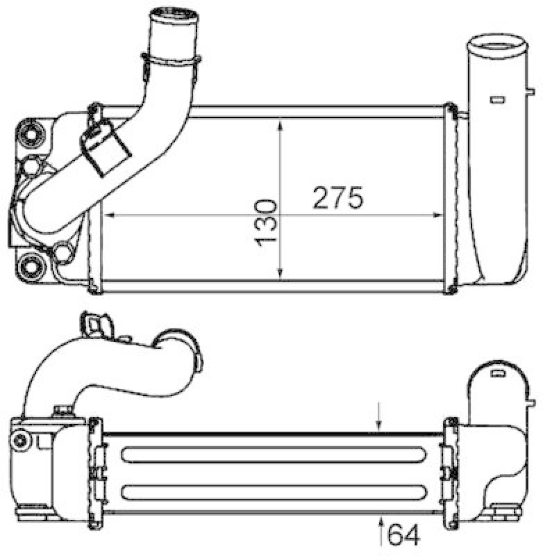 MAHLE Ladeluftkühler BEHR *** PREMIUM LINE ***