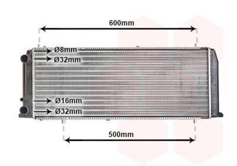 VAN WEZEL Radiator, engine cooling
