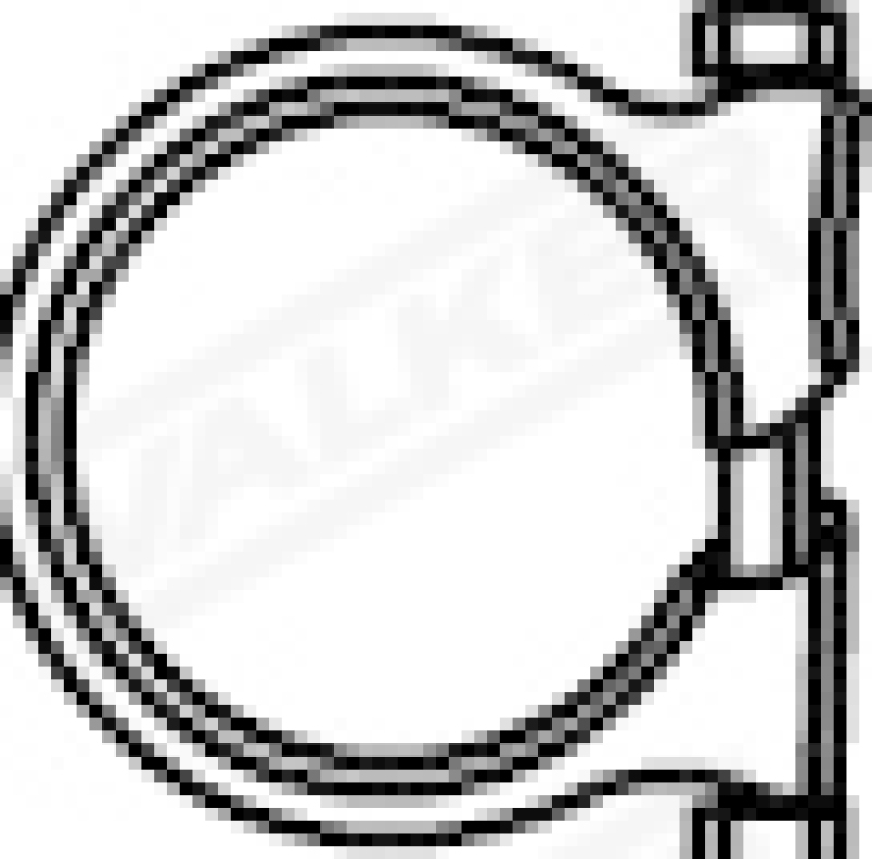 WALKER Clamp, exhaust system