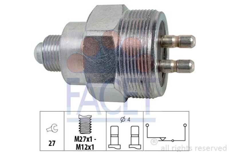 FACET Schalter, Rückfahrleuchte Made in Italy - OE Equivalent