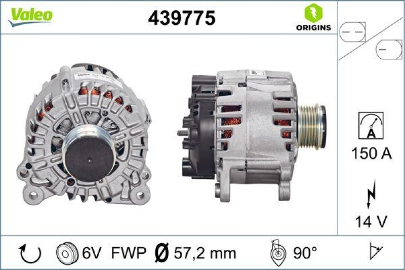 VALEO Alternator VALEO ORIGINS NEW