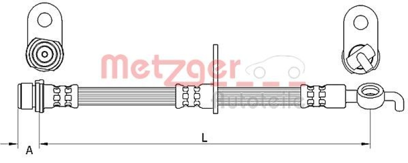 METZGER Brake Hose