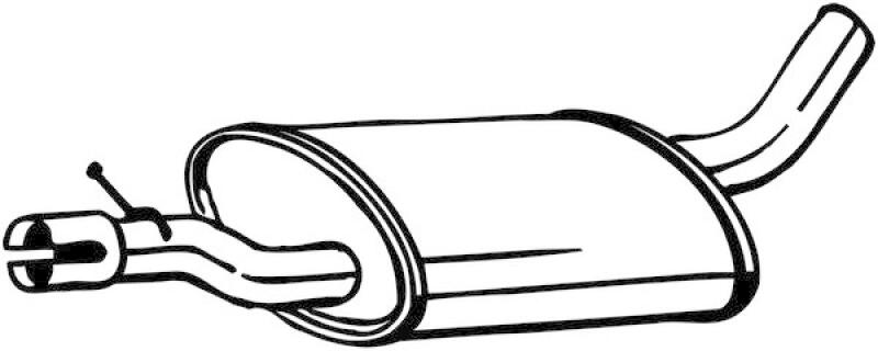 BOSAL Mittelschalld&auml;mpfer 233-545