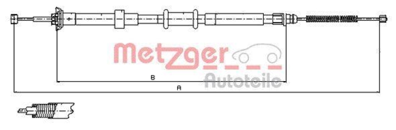 METZGER Seilzug, Feststellbremse