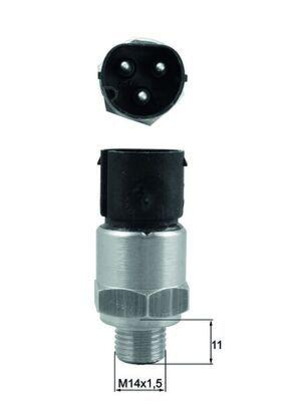 MAHLE Temperature Switch, radiator fan BEHR
