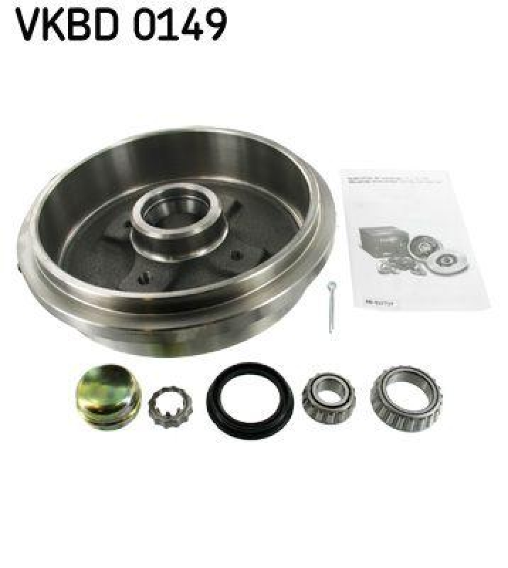 2x SKF Brake Drum