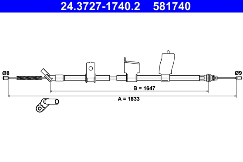 ATE Cable, parking brake