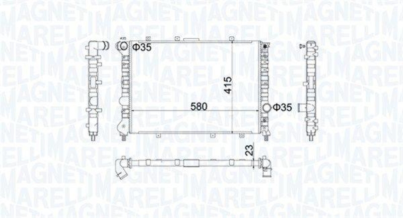 MAGNETI MARELLI Kühler, Motorkühlung