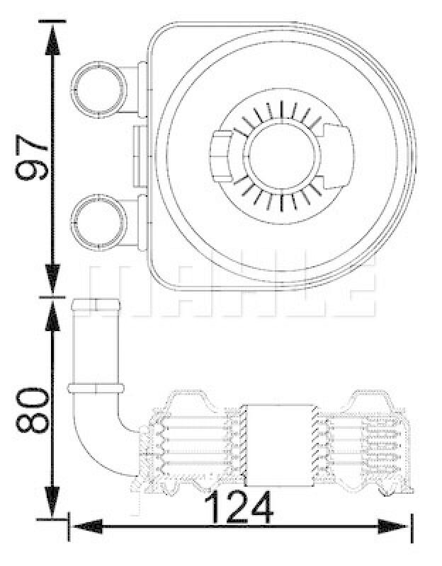 MAHLE Ölkühler, Motoröl BEHR