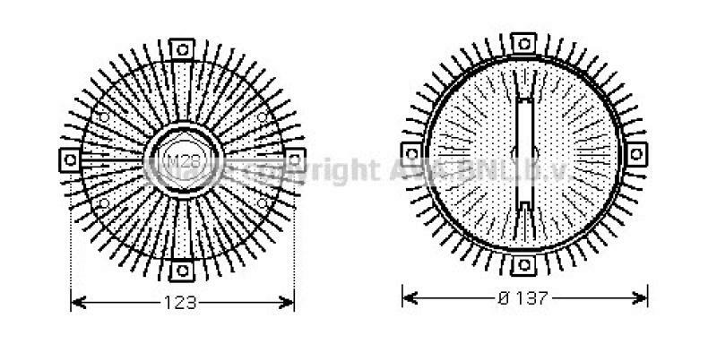 AVA QUALITY COOLING Clutch, radiator fan