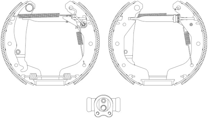 TEXTAR Brake Shoe Set Shoe Kit Pro