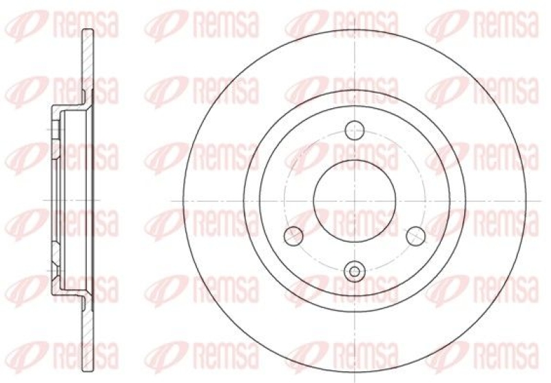 2x REMSA Brake Disc