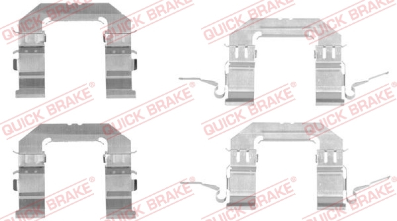 QUICK BRAKE Zubehörsatz, Scheibenbremsbelag