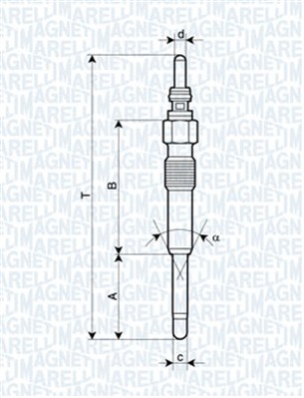 MAGNETI MARELLI Glühkerze