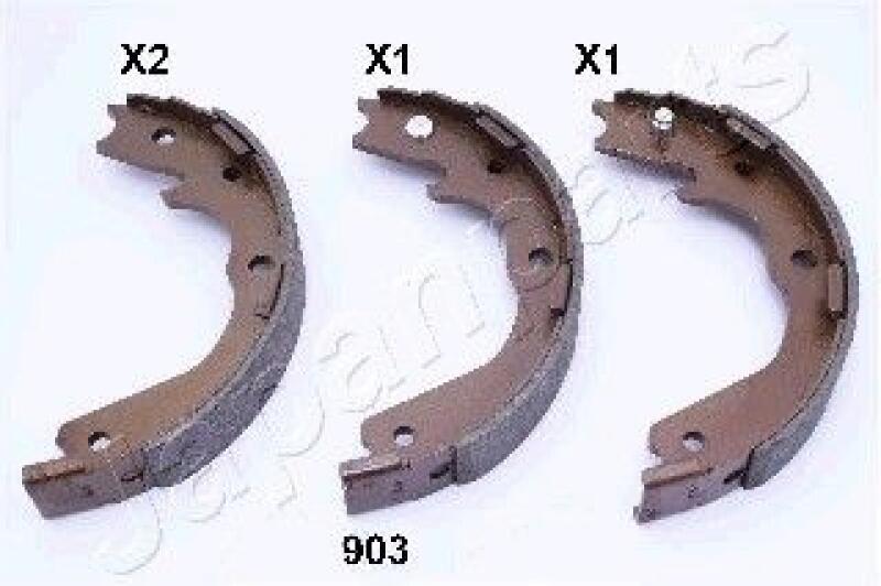 JAPANPARTS Brake Shoe Set, parking brake
