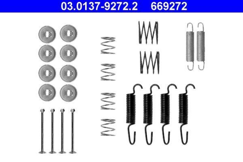 ATE Accessory Kit, parking brake shoes