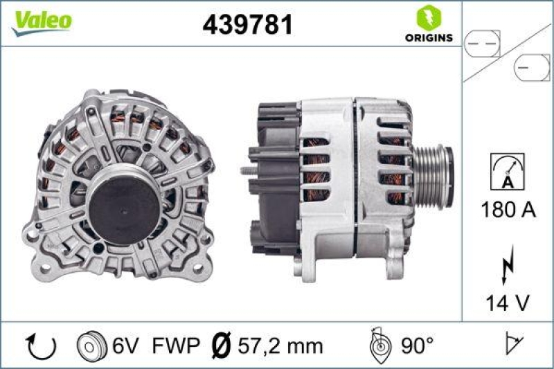 VALEO Generator VALEO ORIGINS NEW OE TECHNOLOGIE