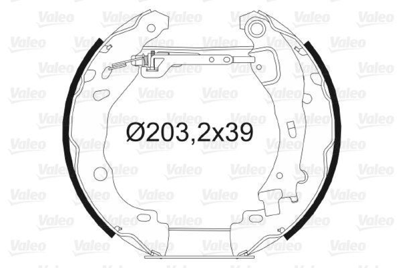 VALEO Bremsbackensatz 554871