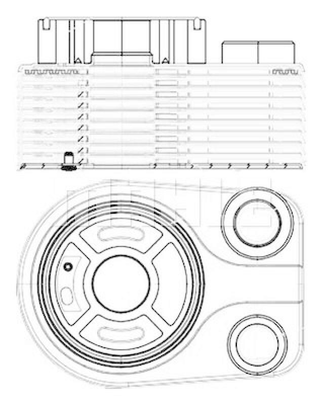 MAHLE Oil Cooler, engine oil BEHR