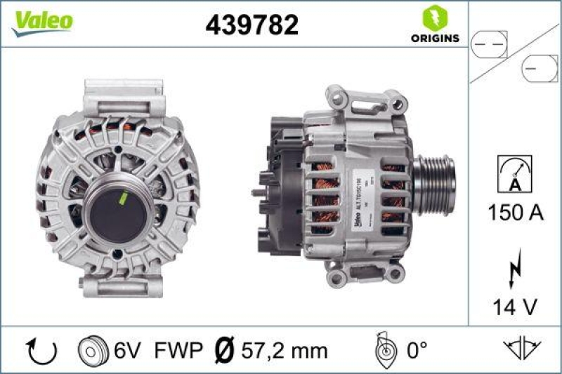 VALEO Generator VALEO ORIGINS NEW OE TECHNOLOGIE