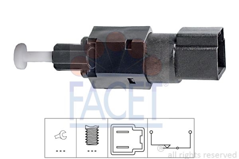 FACET Stop Light Switch Made in Italy - OE Equivalent