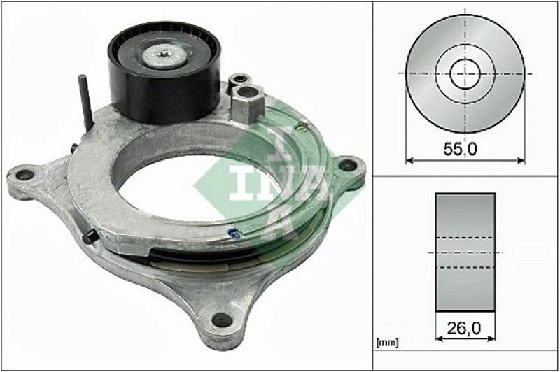 INA Belt Tensioner, V-ribbed belt