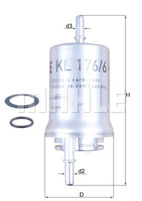 MAHLE Fuel filter