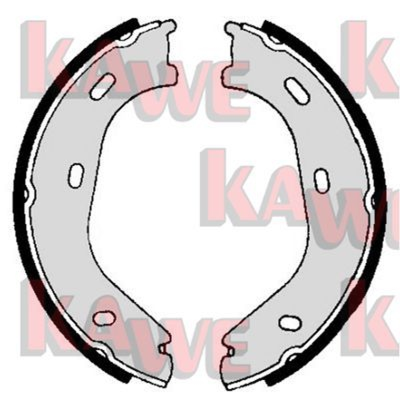 KAWE Brake Shoe Set, parking brake