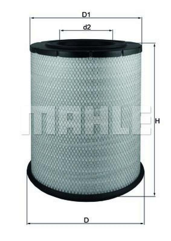 MAHLE ORIGINAL Luftfilter LX 1587