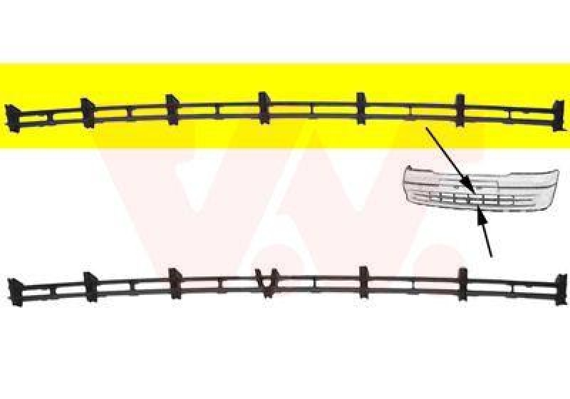 VAN WEZEL L&uuml;ftungsgitter, Sto&szlig;f&auml;nger ** Equipart ** 3742590