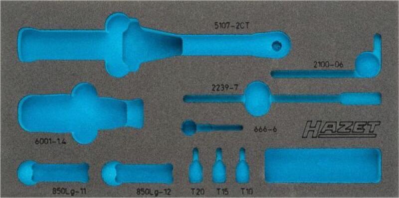HAZET Schaumstoffeinlage, Sortimentskasten Safety-Insert-System